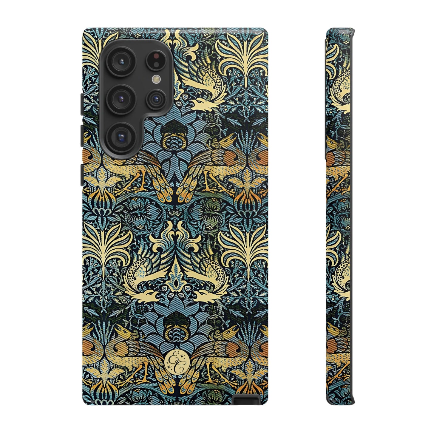 William Morris Peacock and Dragon Tough Phone Case