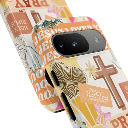 Christian Collage Tough Phone Case