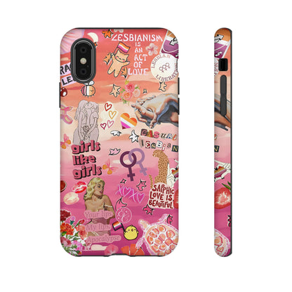 Lesbian Collage Tough Phone Case