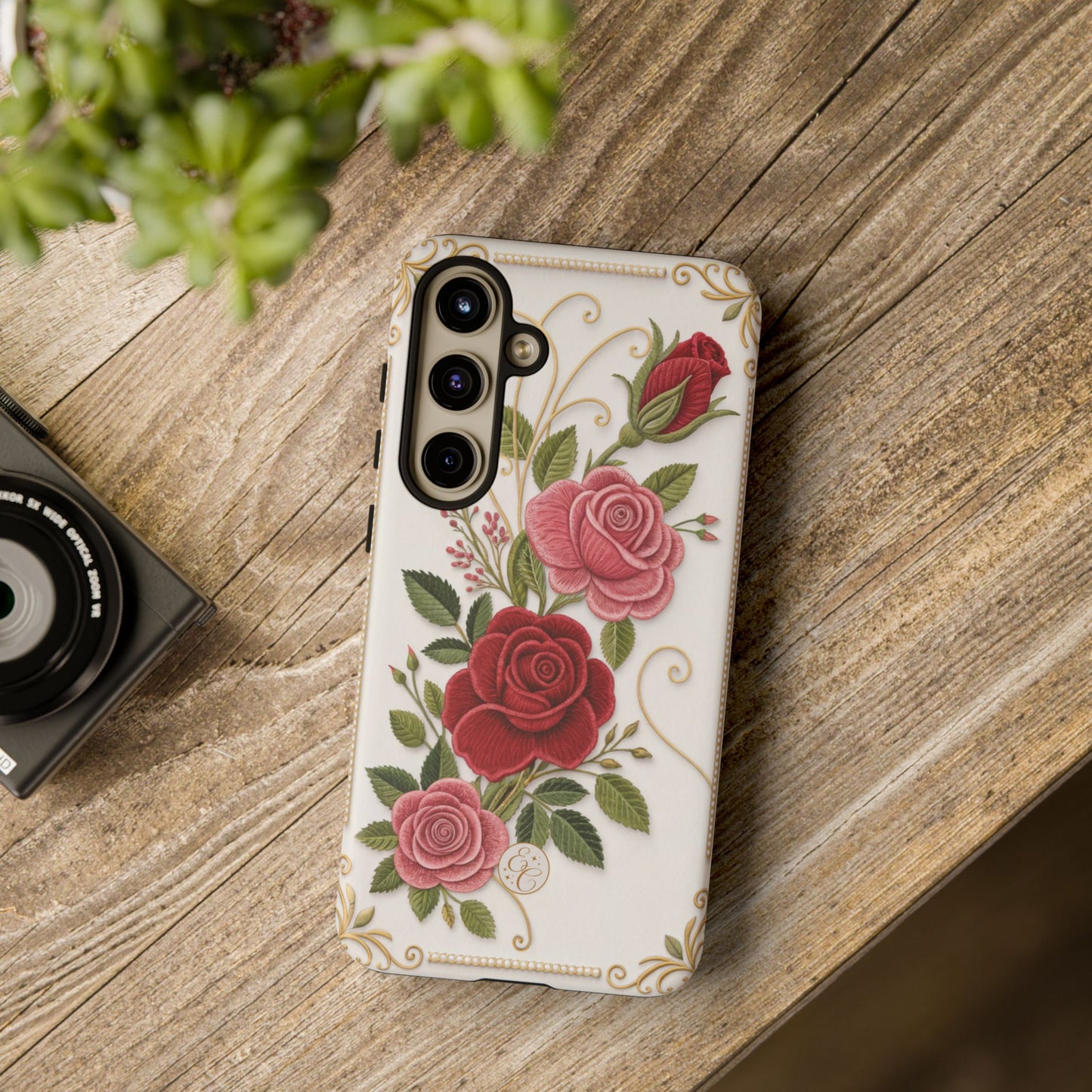 Elegant Rose Garden Tough Phone Case