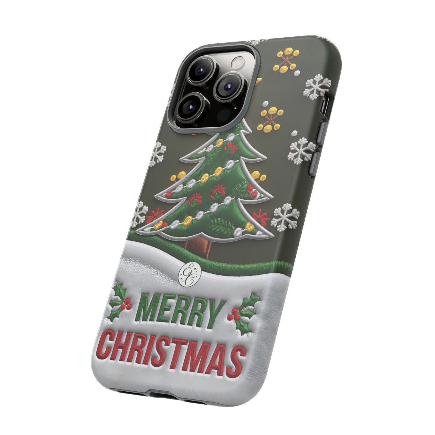 Merry Christmas Tree Tough Phone Case