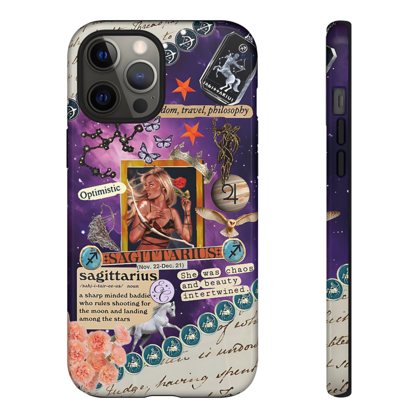 Sagittarius Zodiac Star Sign Tough Phone Case