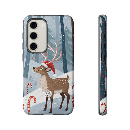 Reindeer in Winter Wonderland Tough Phone Case