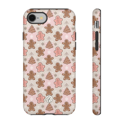 Gingerbread Men & Xmas Tree Pattern Tough Phone Case