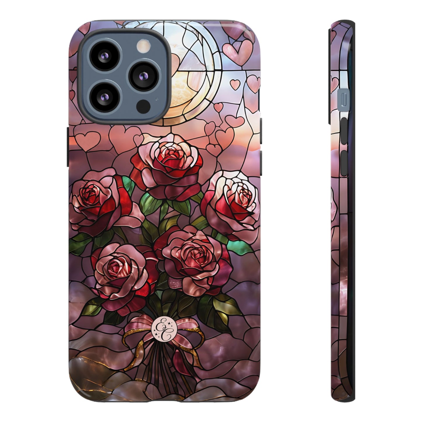 Bouquet of Roses Stained Glass Tough Phone Case