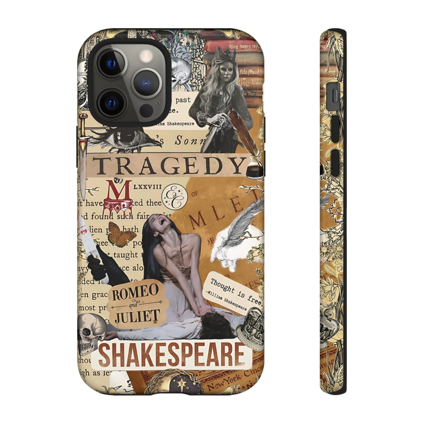 Shakespeare Tragedy Collage Tough Phone Case