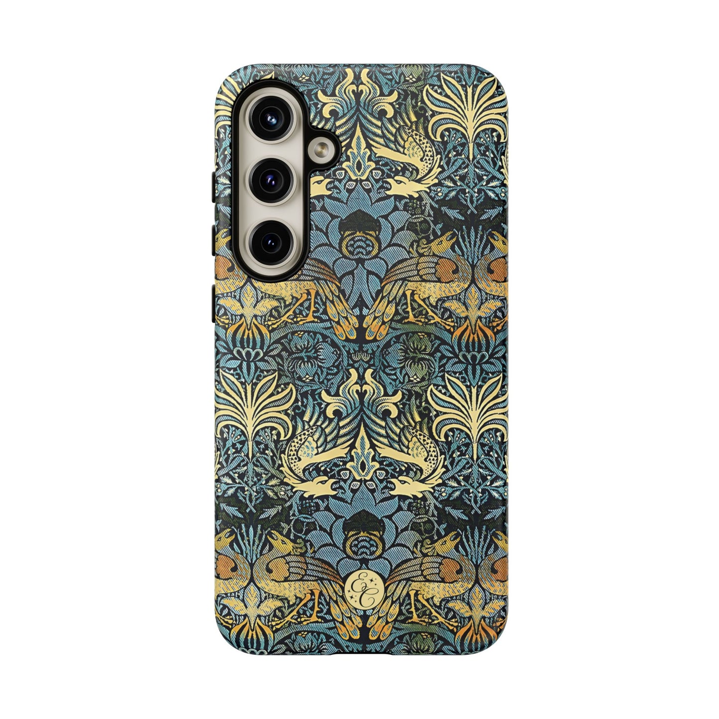 William Morris Peacock and Dragon Tough Phone Case