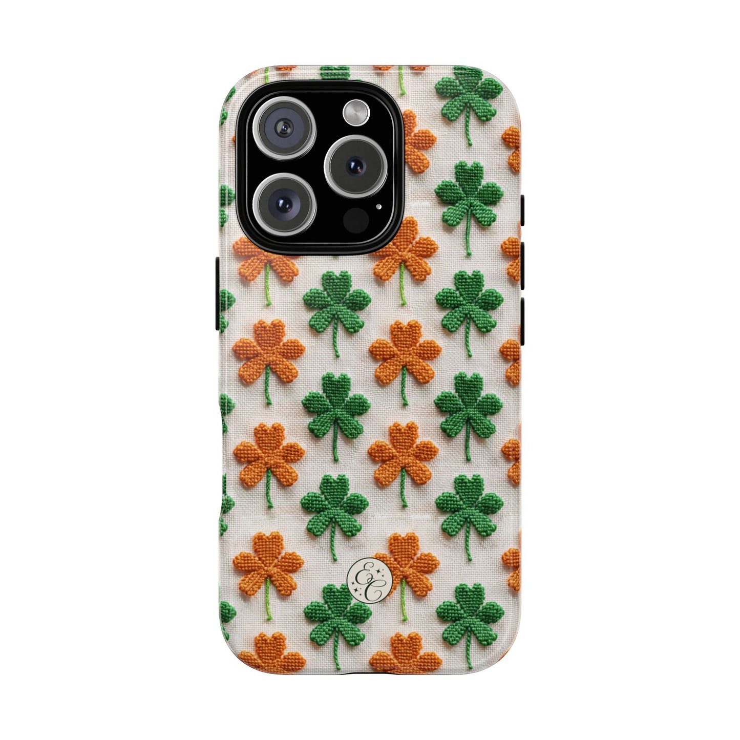 Lucky Shamrock Pattern Tough Phone Case
