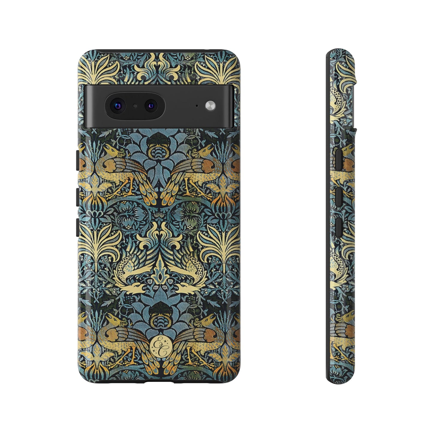 William Morris Peacock and Dragon Tough Phone Case