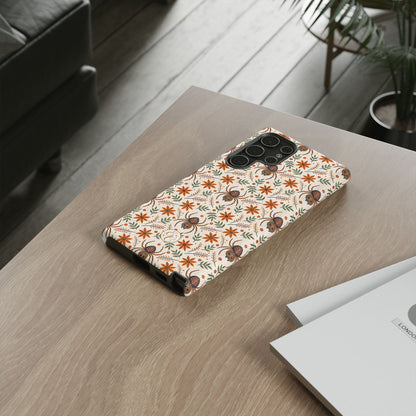 Boho Floral Spider Pattern Phone Case