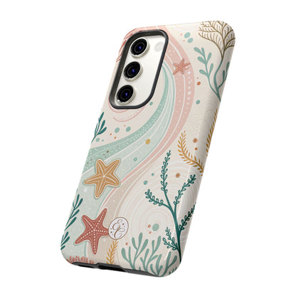 Pink Ocean Boho Doodle Tough Phone Case
