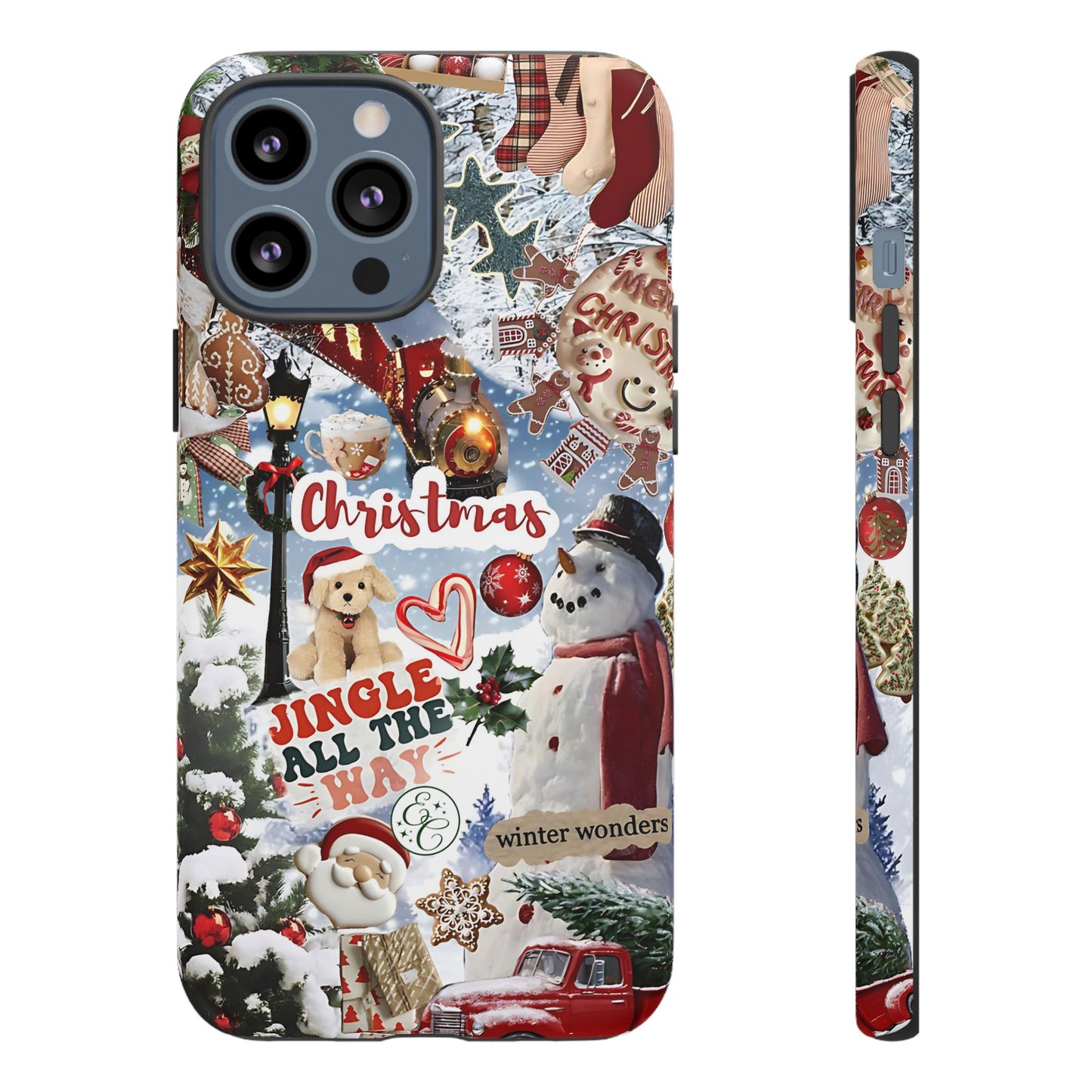 Christmas Holiday Collage Tough Phone Case