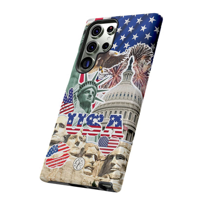 Patriotic USA Collage Tough Phone Case
