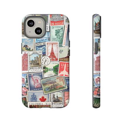 Vintage Stamp Collection Tough Phone Case