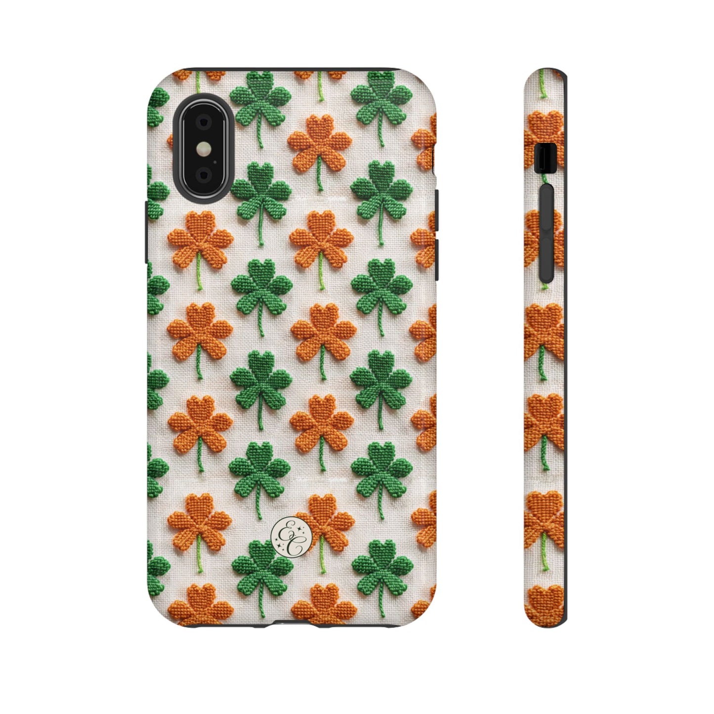 Lucky Shamrock Pattern Tough Phone Case