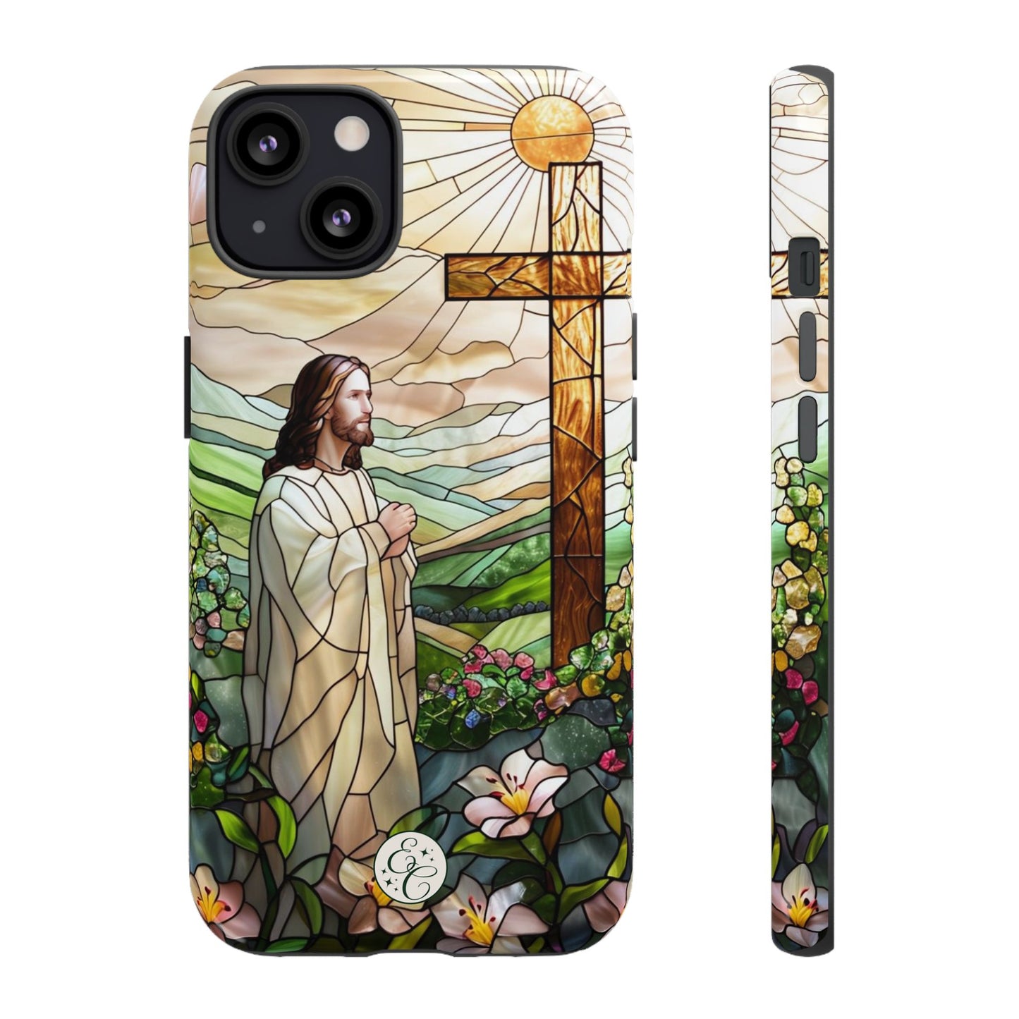Jesus Stained Glass Tough Phone Case