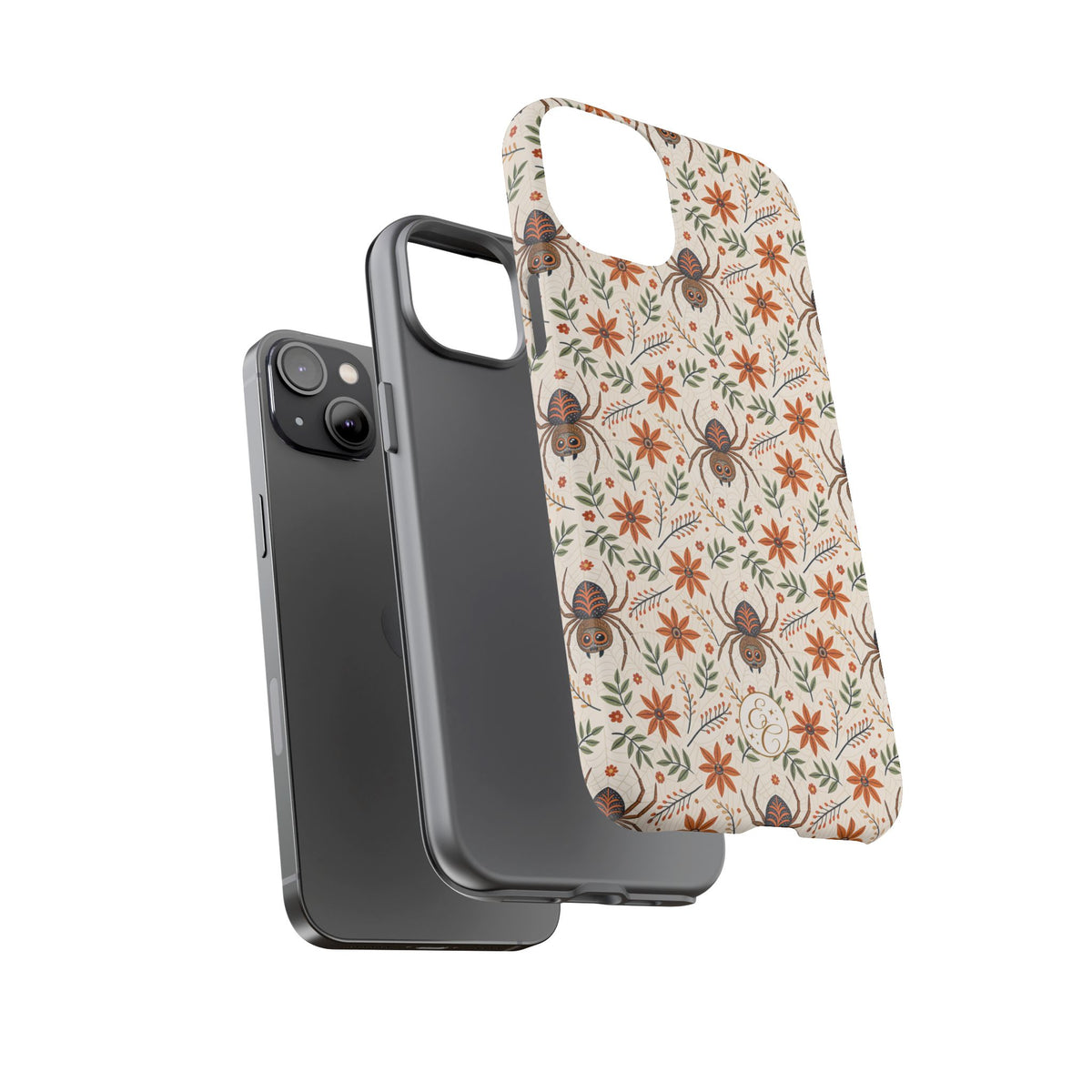Boho Floral Spider Pattern Phone Case