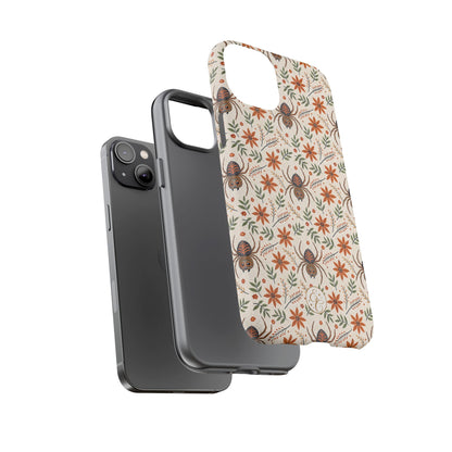Boho Floral Spider Pattern Phone Case