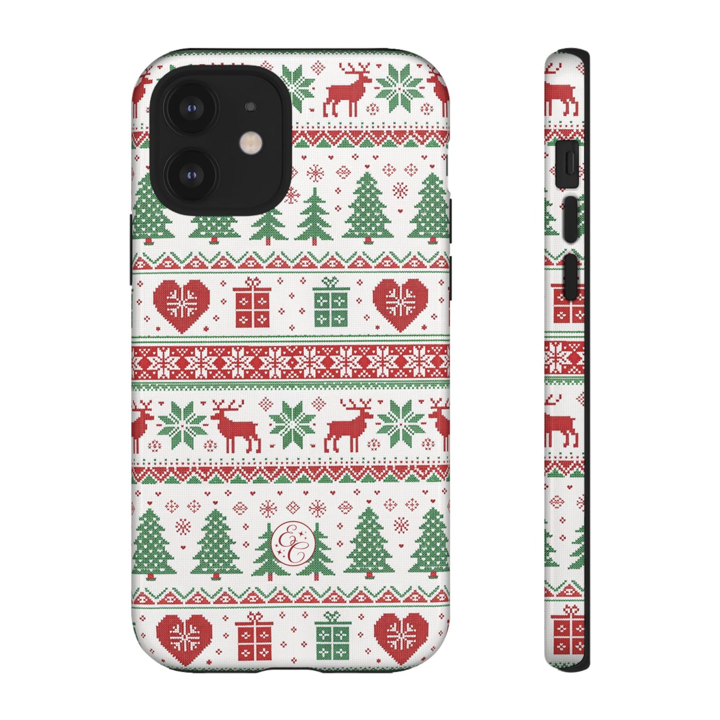 Ugly Christmas Sweater Pattern Tough Phone Case