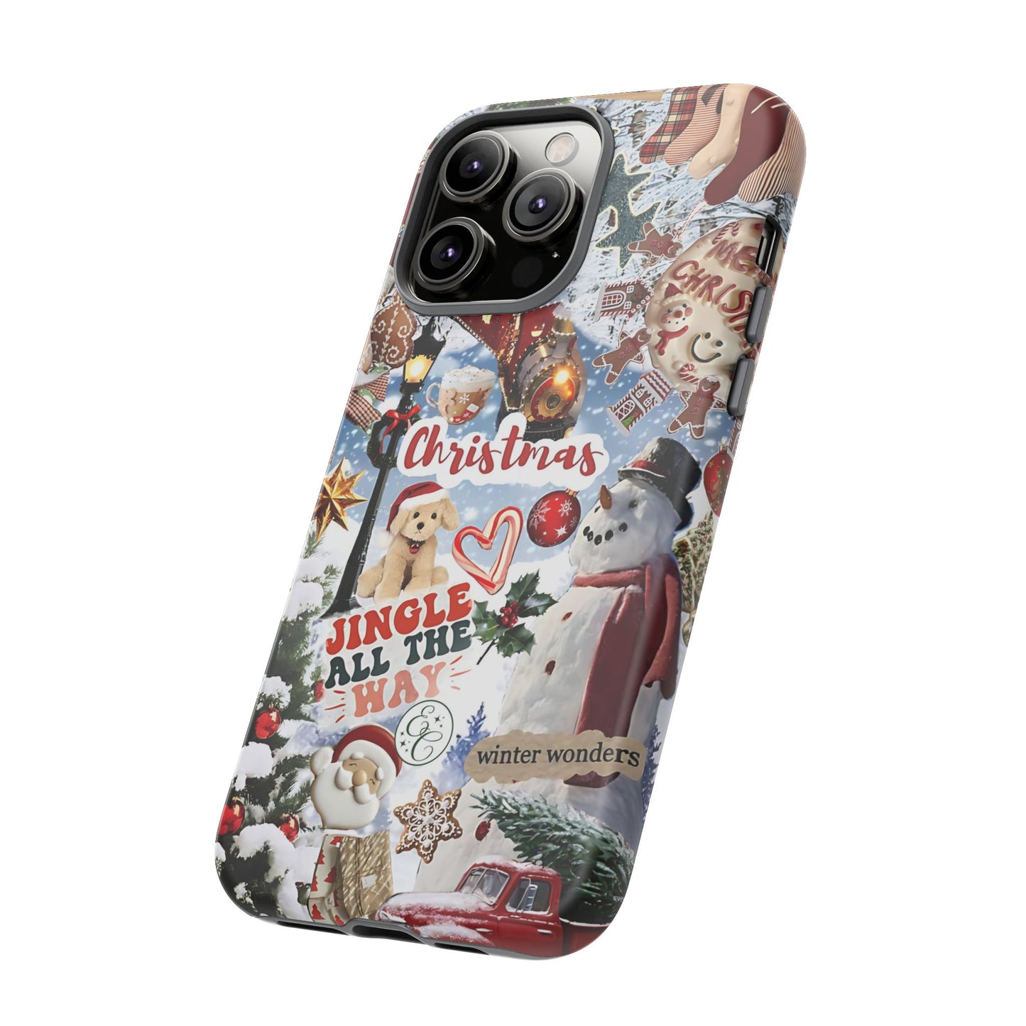 Christmas Holiday Collage Tough Phone Case