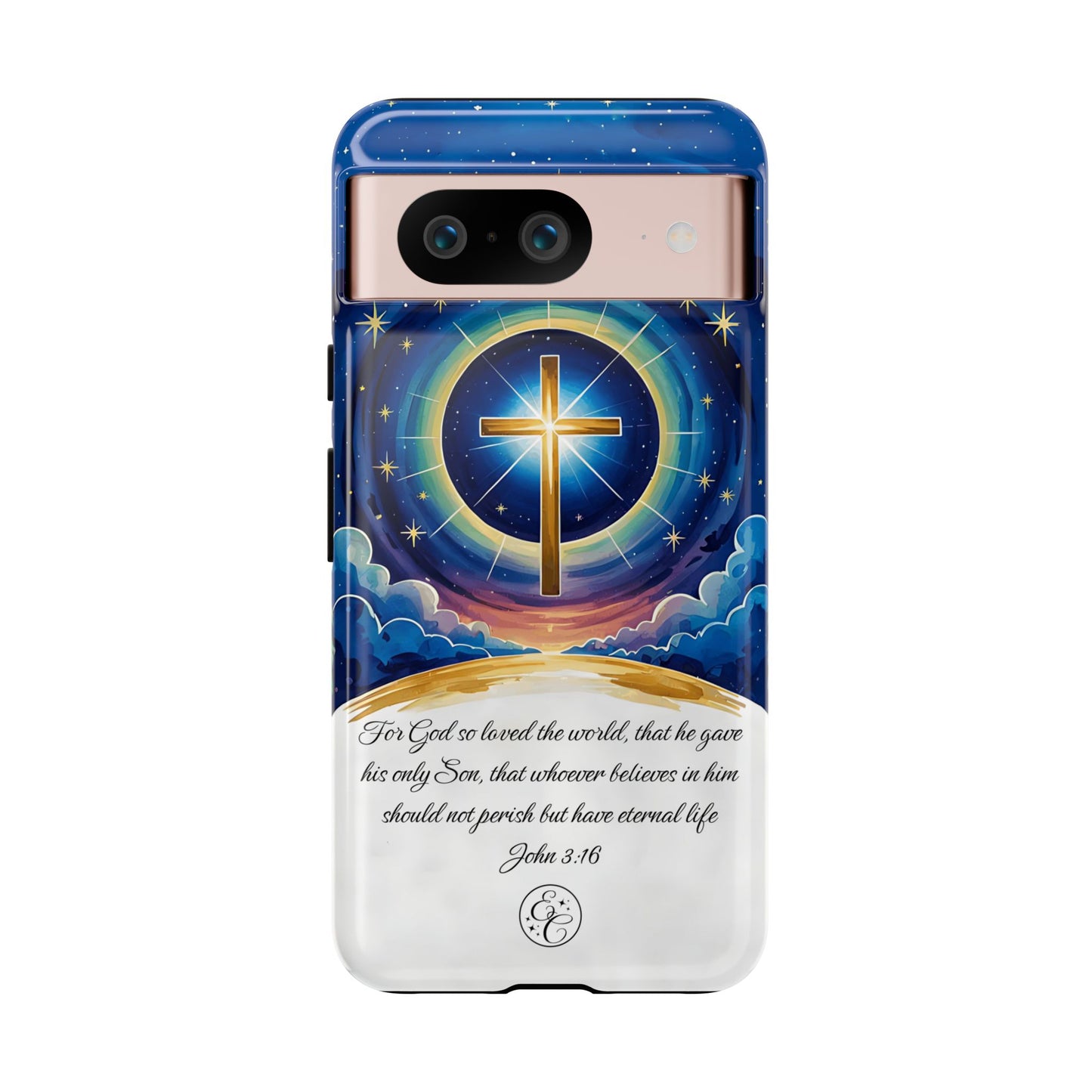 Celestial Cross - John 3:16 Tough Phone Case