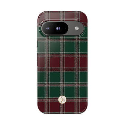 Green & Burgundy Plaid Tough Phone Case