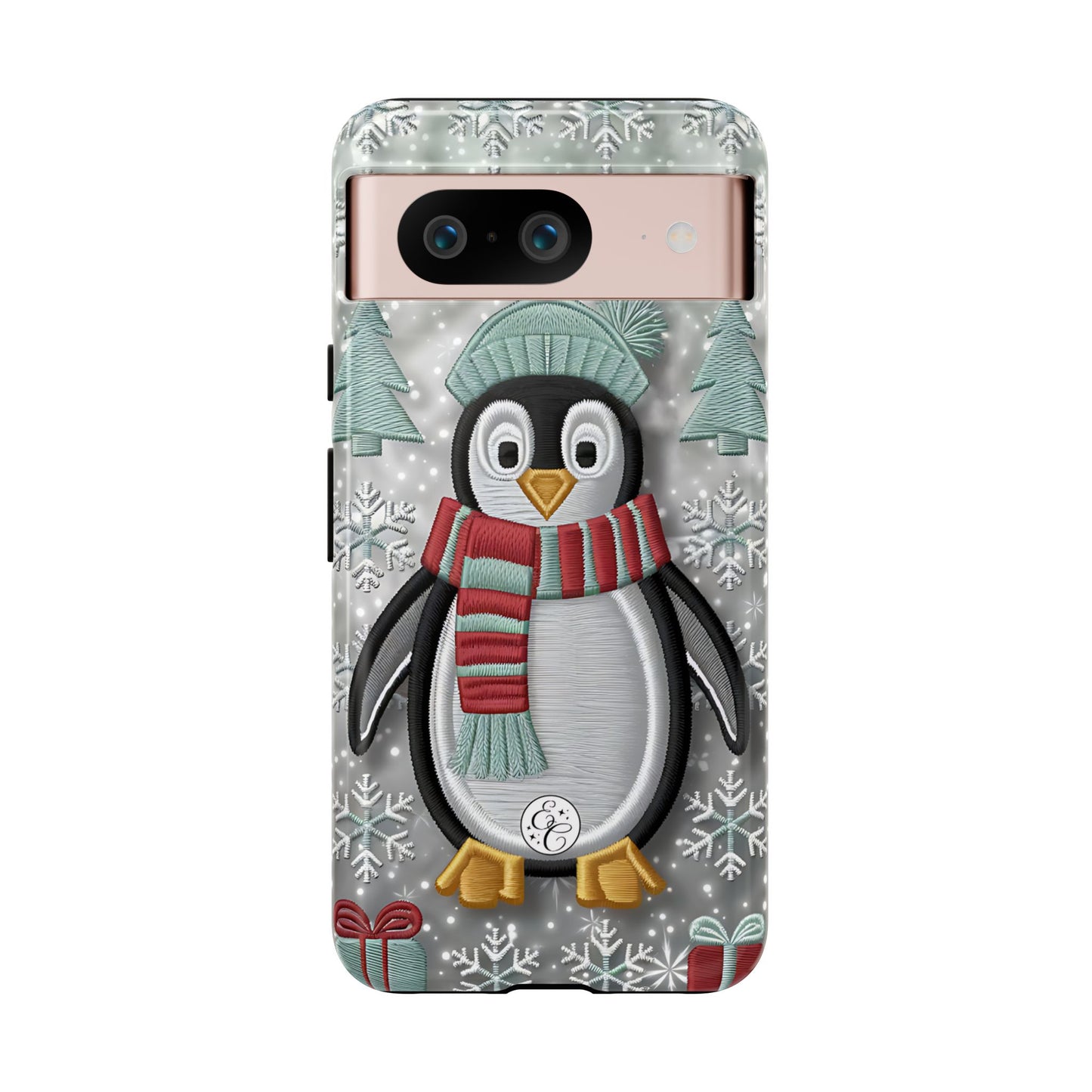 Cute Christmas Penguin Tough Phone Case