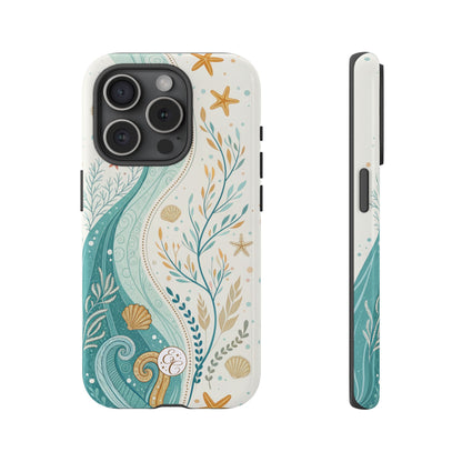 Ocean Boho Doodle Tough Phone Case