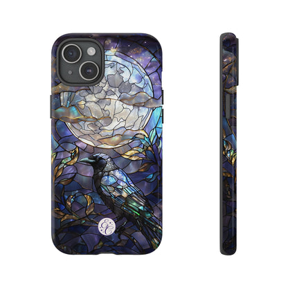 Stained Glass Raven Tough Phone Case