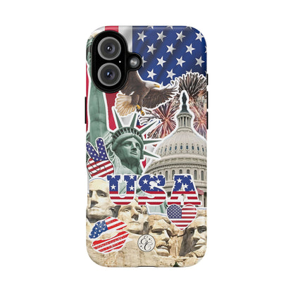 Patriotic USA Collage Tough Phone Case