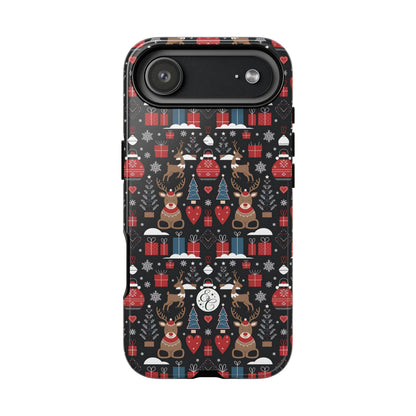 Christmas Holiday Pattern Tough Phone Case