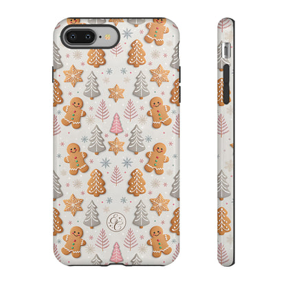 Christmas Gingerbread Man Pattern Tough Phone Case