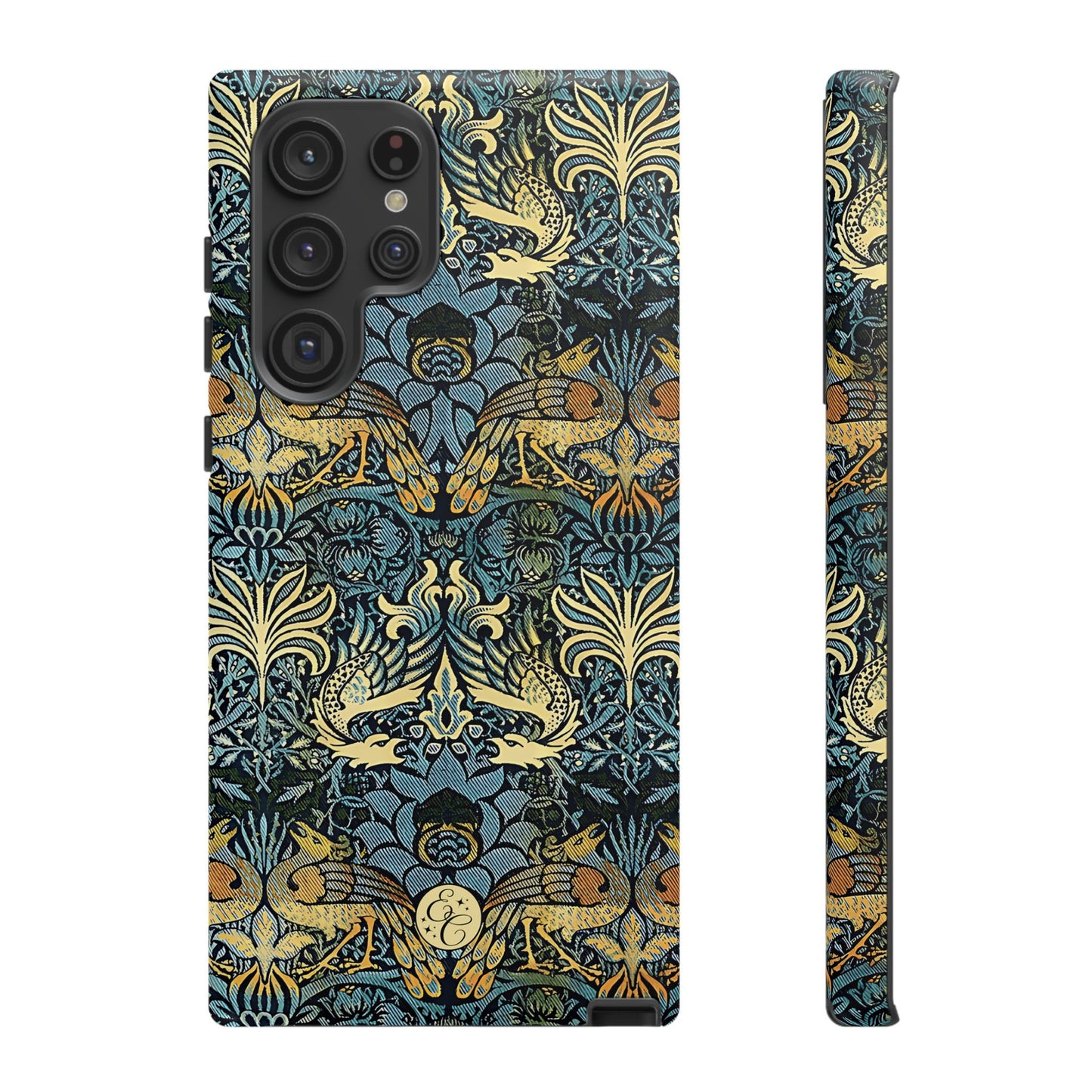 William Morris Peacock and Dragon Tough Phone Case