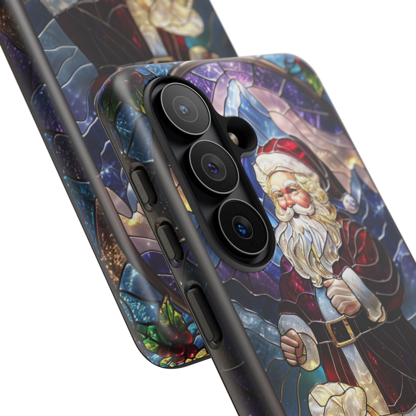Santa Claus Stained Glass Phone Case