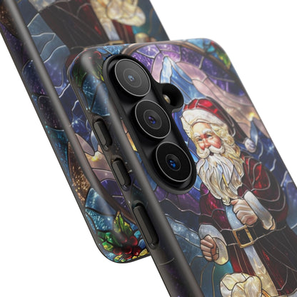 Santa Claus Stained Glass Phone Case