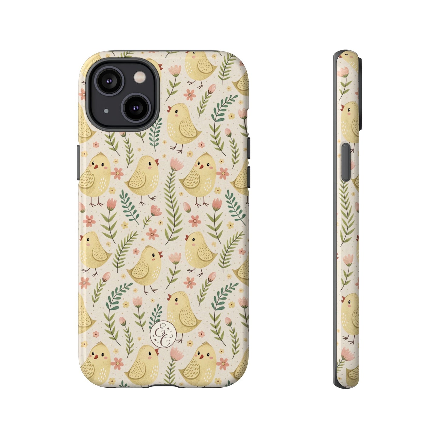 Vintage Floral Chick Pattern Tough Phone Case