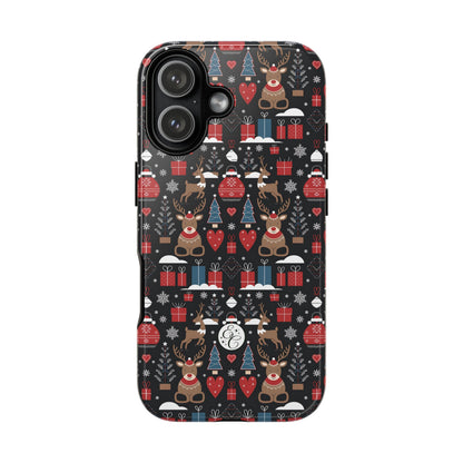 Christmas Holiday Pattern Tough Phone Case