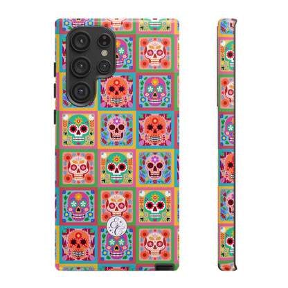 Colorful Sugar Skull Pattern Tough Phone Case