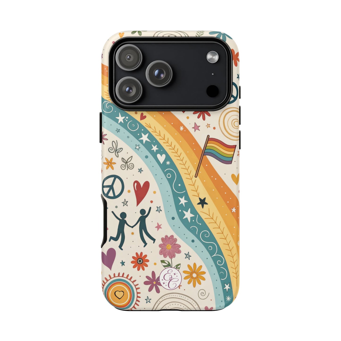 LGTBQ+ Pride Boho Doodle Tough Phone Case