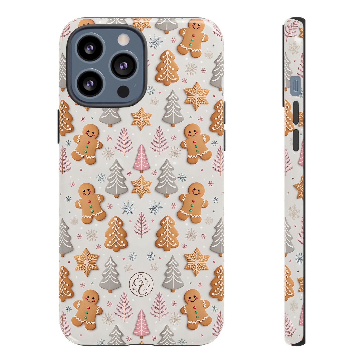 Christmas Gingerbread Man Pattern Tough Phone Case