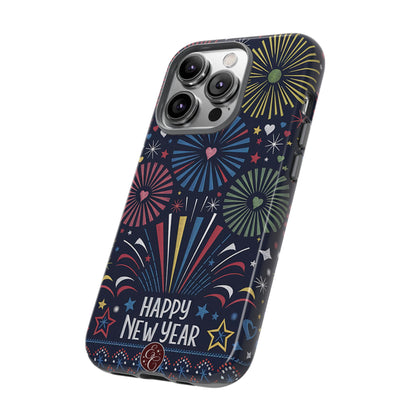 Happy New Year Fireworks Tough Phone Case