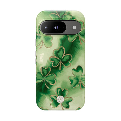 Shamrock Watercolor Pattern Tough Phone Case