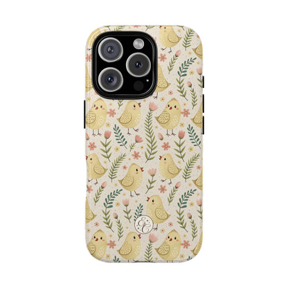 Vintage Floral Chick Pattern Tough Phone Case