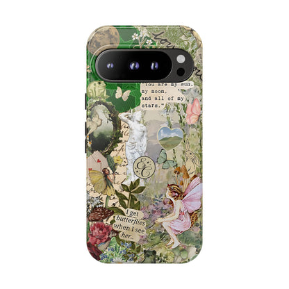 Vintage Botanical Collage Tough Phone Case