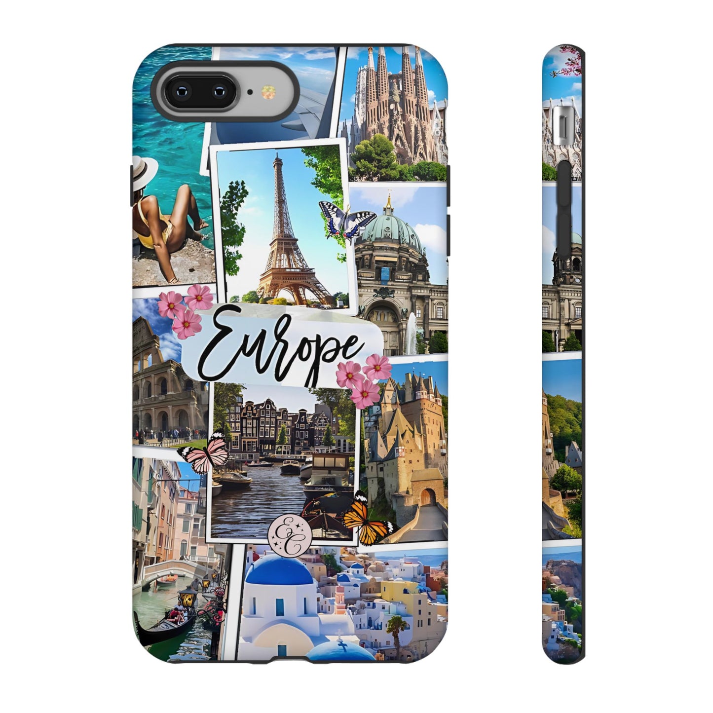 Europe Travel Collage Tough Phone Case