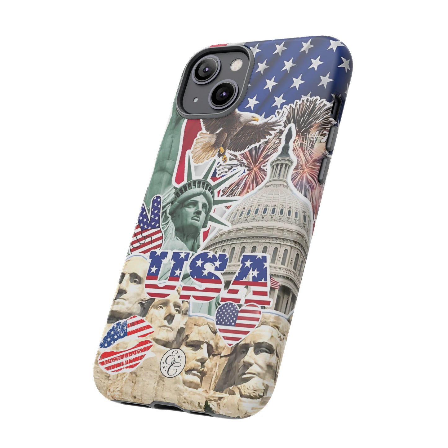 Patriotic USA Collage Tough Phone Case