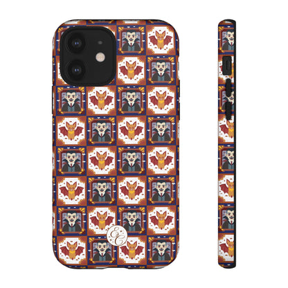 Dracula & Bat Pattern Halloween Phone Case