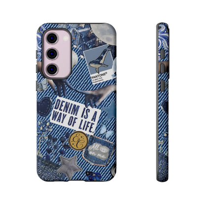 Denim Texture Tough Phone Case