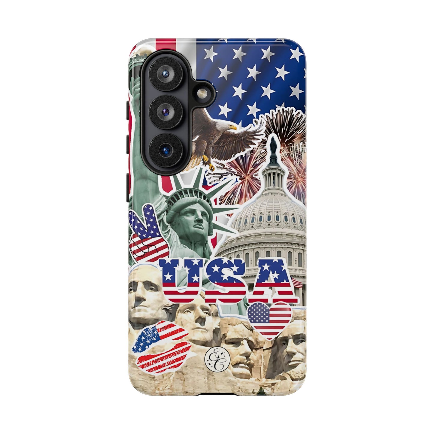 Patriotic USA Collage Tough Phone Case