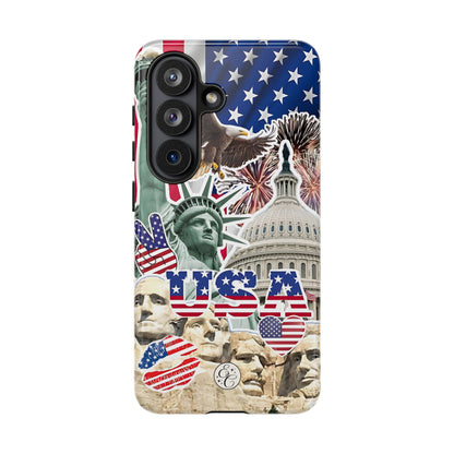 Patriotic USA Collage Tough Phone Case